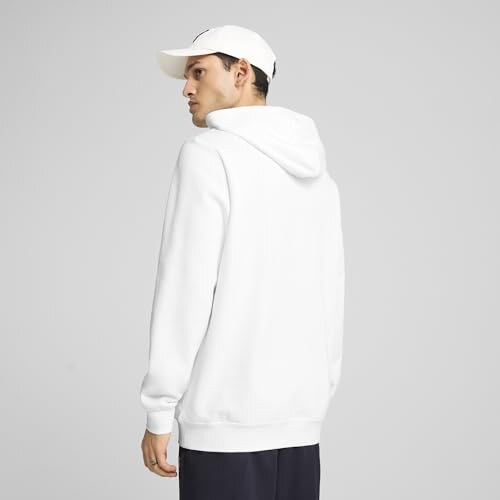 Puma Ess No. 1 Logo Hoodie Uomo Bianco - immagine 6