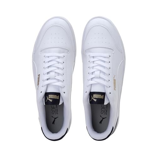 PUMA Shuffle Sneaker Unisex White/Peacoat/Gold - immagine 5