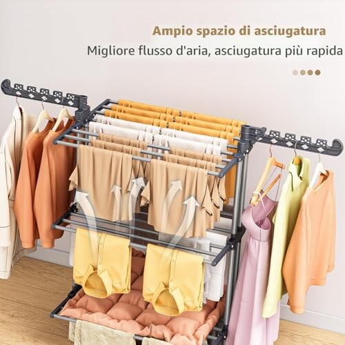 PurKeep Stendino a 4 Ripiani Pieghevole - immagine 7