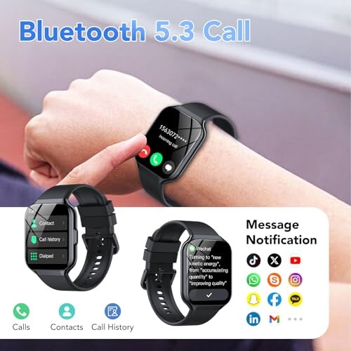 QCOQ Smartwatch 1.96" con Chiamate e Cardiofrequenzimetro - immagine 2