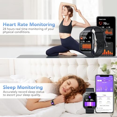 QCOQ Smartwatch 1.96" con Chiamate e Cardiofrequenzimetro - immagine 4