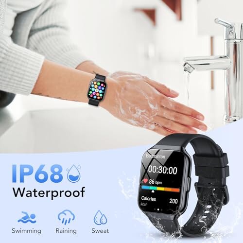 QCOQ Smartwatch 1.96" con Chiamate e Cardiofrequenzimetro - immagine 6