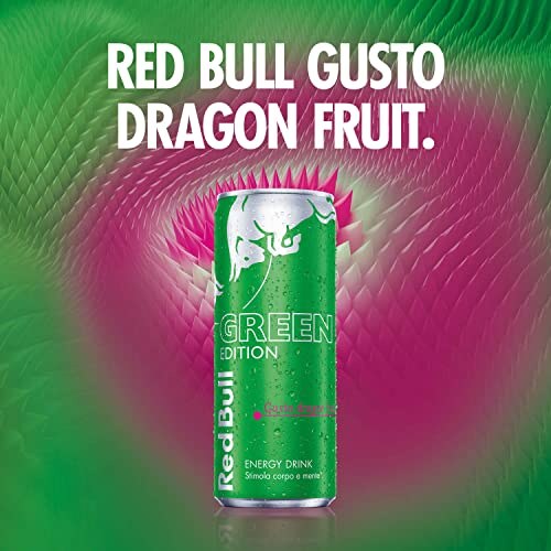 Red Bull Energy Drink Dragon Fruit 250ml 24 Lattine - immagine 5