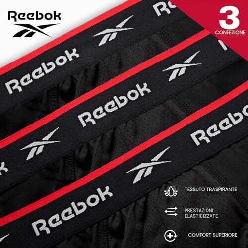 Reebok Wiggins 3 Boxer Uomo Cotone Traspirante - immagine 5