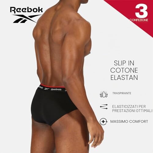 Reebok Wiggins 3 Boxer Uomo Cotone Traspirante - immagine 6