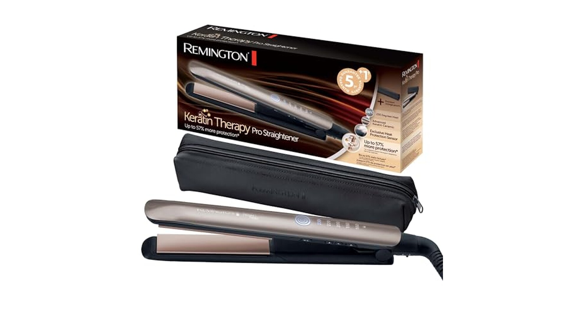 Remington Piastra Capelli S8593 con Sensore di Calore