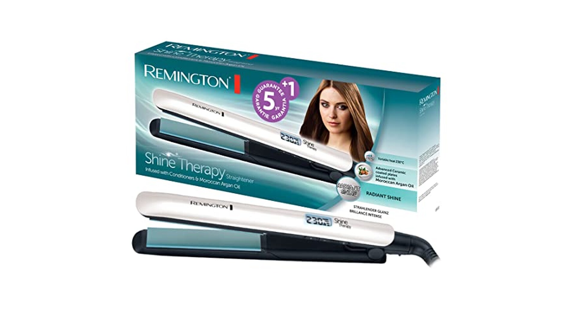 Remington Piastra Shine Therapy con Olio di Argan
