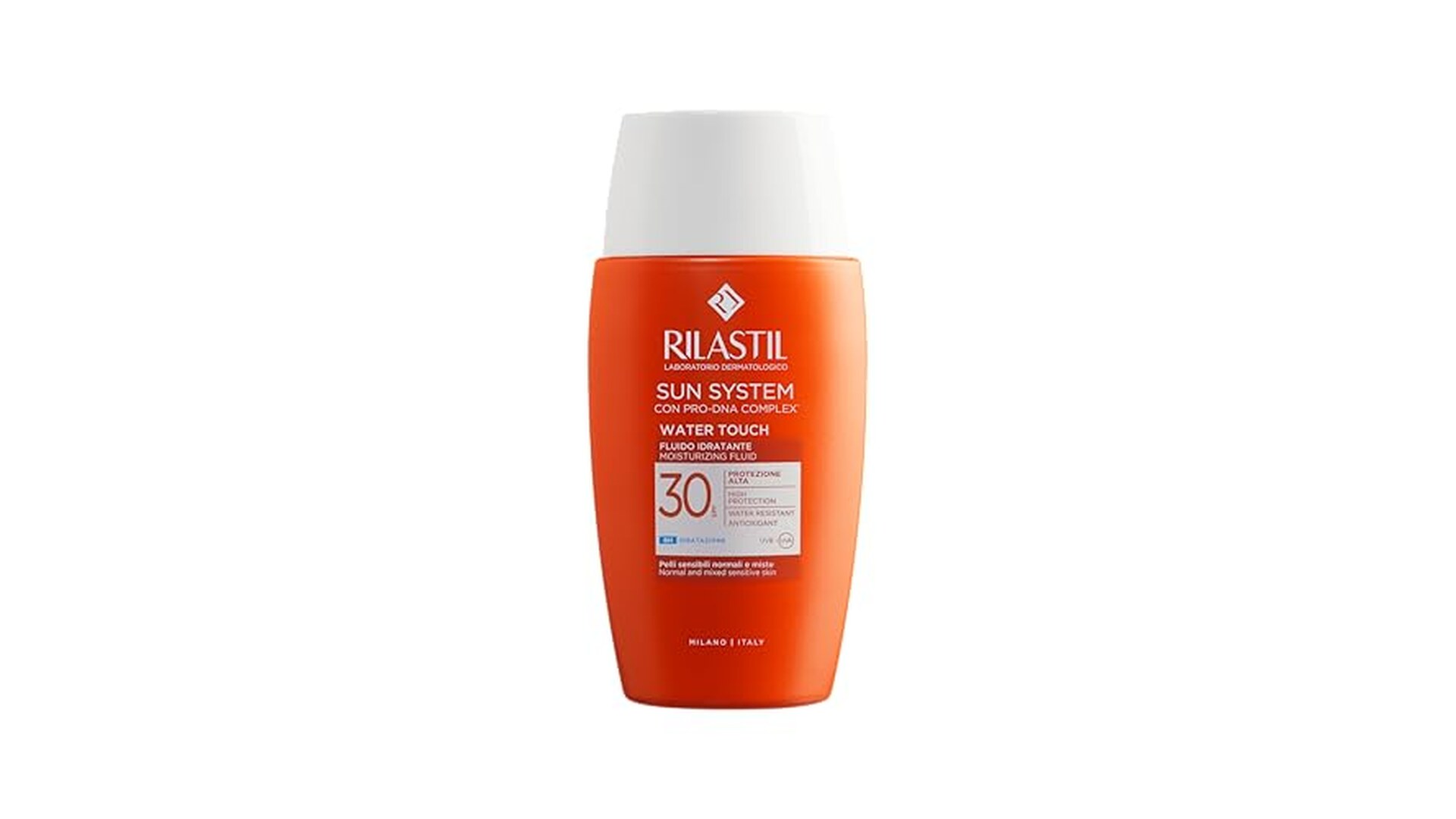 Rilastil Sun System Fluido Solare SPF 30 per Pelli Sensibili