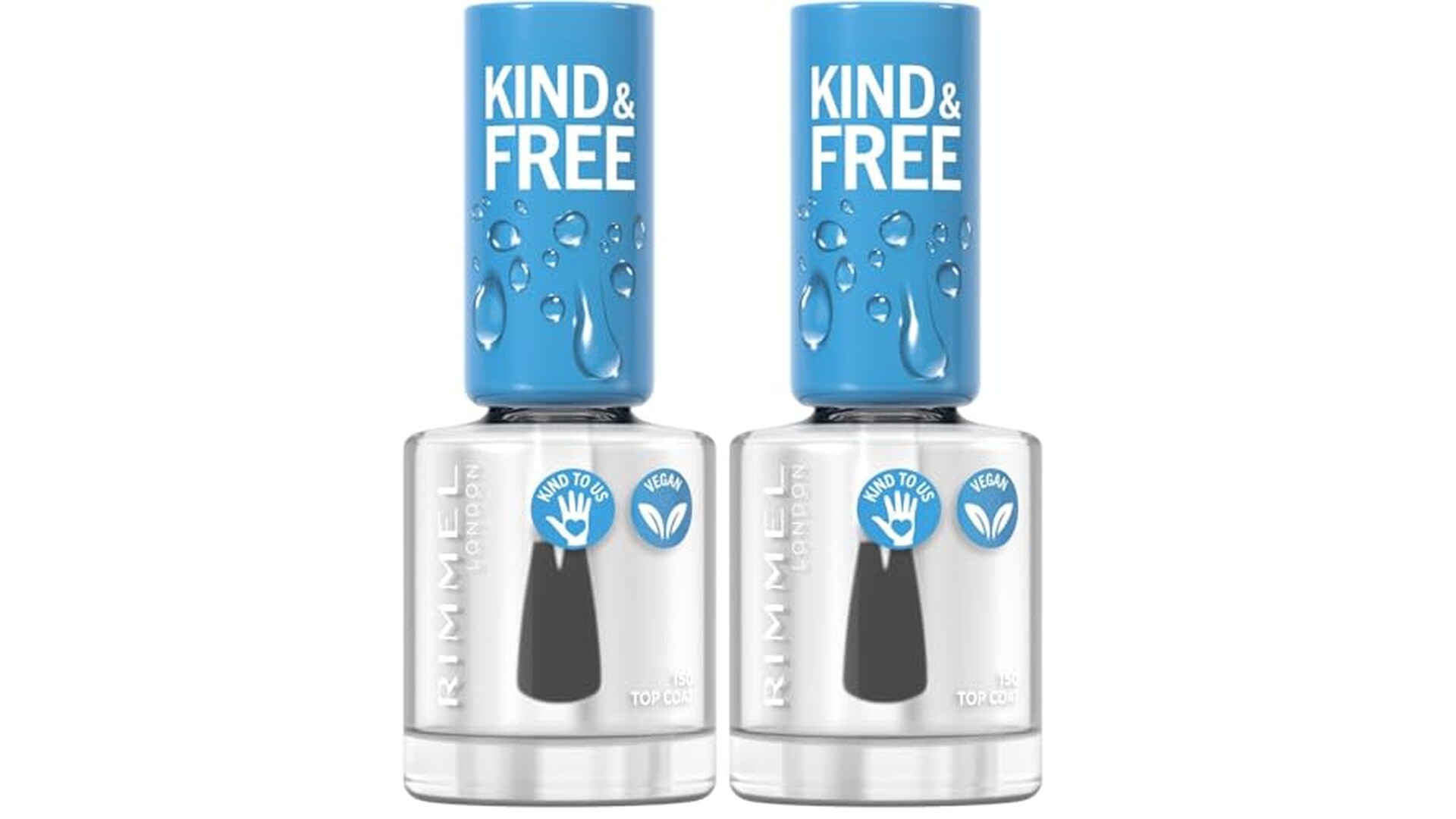 Rimmel London K&F Nails 150 Top Coat (Confezione da 2)