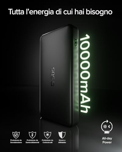SBS PowerBank 10000mAh FAST con 22.5W Power Delivery - immagine 1