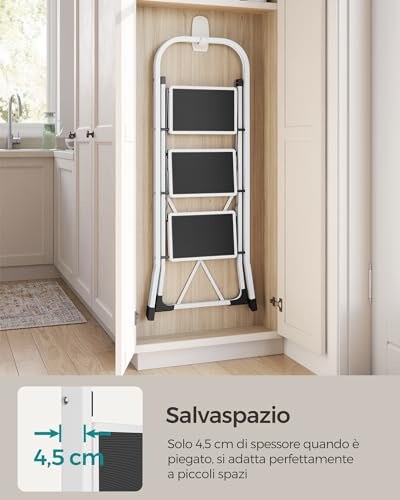 Scaletta Pieghevole SONGMICS a 3 Gradini - immagine 2