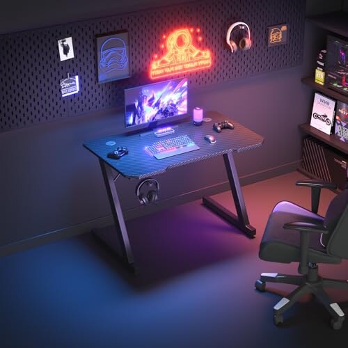 Scrivania Gaming JUMMICO 80x52cm Ergonomica - immagine 1