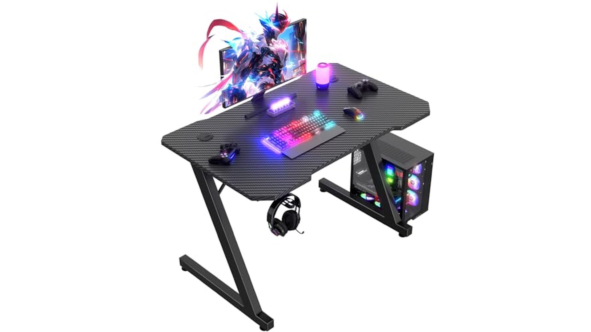 Scrivania Gaming JUMMICO 80x52cm Ergonomica