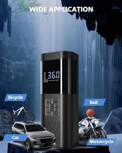 SERVOMASTER Mini Compressore Portatile per Auto e Bici - immagine 2
