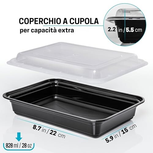 Set 10 Contenitori Alimenti Igluu da 828ml - immagine 2