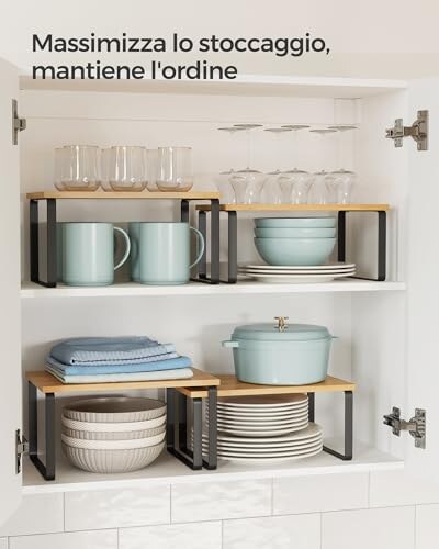 Set di 2 Scaffali Portaspezie Espandibili - immagine 2