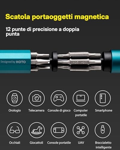 Set 24 in 1 Cacciaviti Magnetici di Precisione HOTO - immagine 2