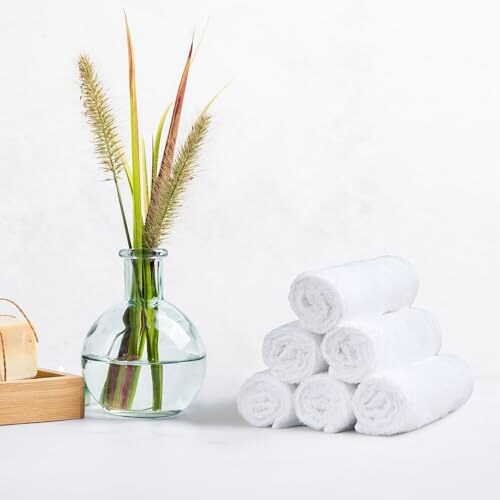 Set Asciugamani Bagno Amazon Basics 24 Pezzi - immagine 3