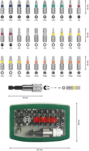 Set Bosch Inserti Avvitamento Rainbow 32 Pezzi - immagine 2
