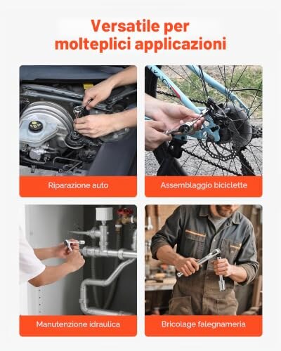 Set Bussole e Cricchetti VEVOR 27 pezzi - immagine 5