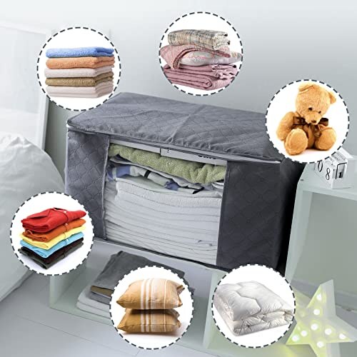 Set Contenitori Pieghevoli 90L con Manico Rinforzato - immagine 6