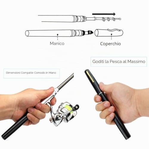 Set Mulinelli da Pesca Tascabili Lixada - immagine 2