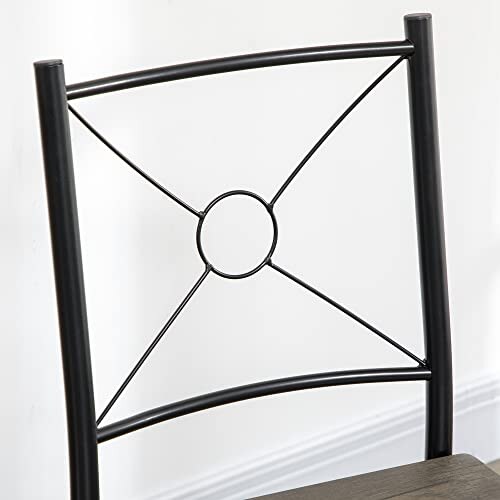 Set Tavolo da Pranzo HOMCOM 5 Pezzi MDF e Metallo - immagine 7