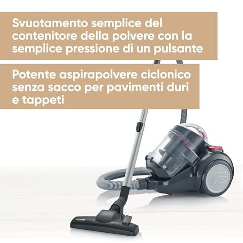 Severin Aspirapolvere Ciclonico Senza Sacco 800W - immagine 1