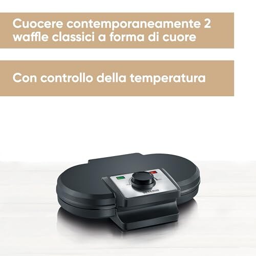 Severin Macchina Waffle Duo - Waffle a Cuore - immagine 1