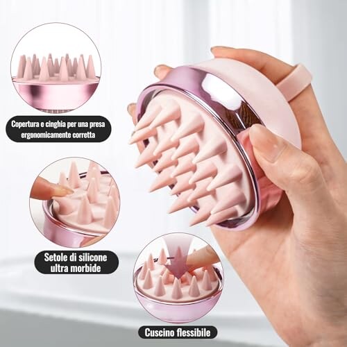 SHINLEA Massaggiatore Cuoio Capelluto Silicone - immagine 3