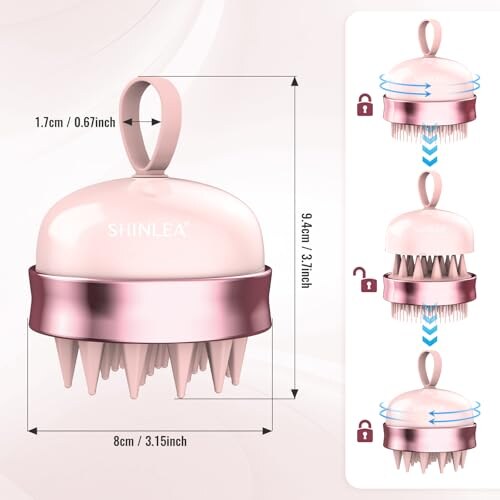 SHINLEA Massaggiatore Cuoio Capelluto Silicone - immagine 7