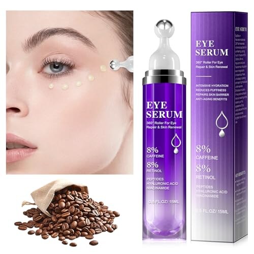 Siero Contorno Occhi con Caffeina e Roller Ball - immagine 4
