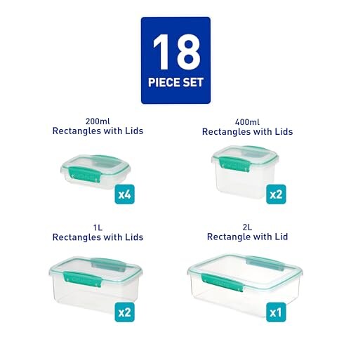 Sistema KLIP IT 18 Contenitori Ermetici - immagine 1