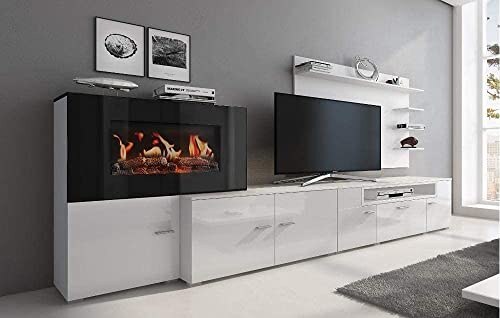 Skraut Home Mobili Soggiorno con Camino Elettrico - immagine 1