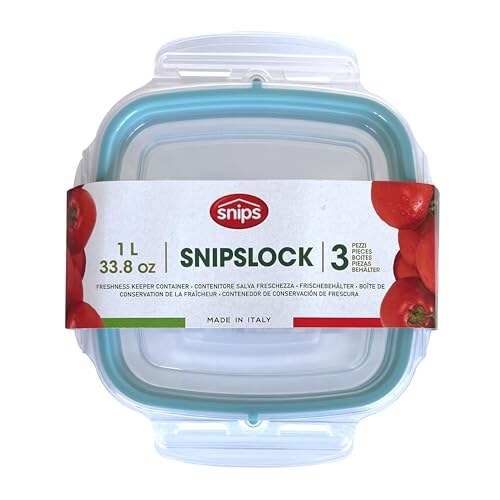 Snips Set 3 Contenitori Alimenti 1L Trasparenti - immagine 7