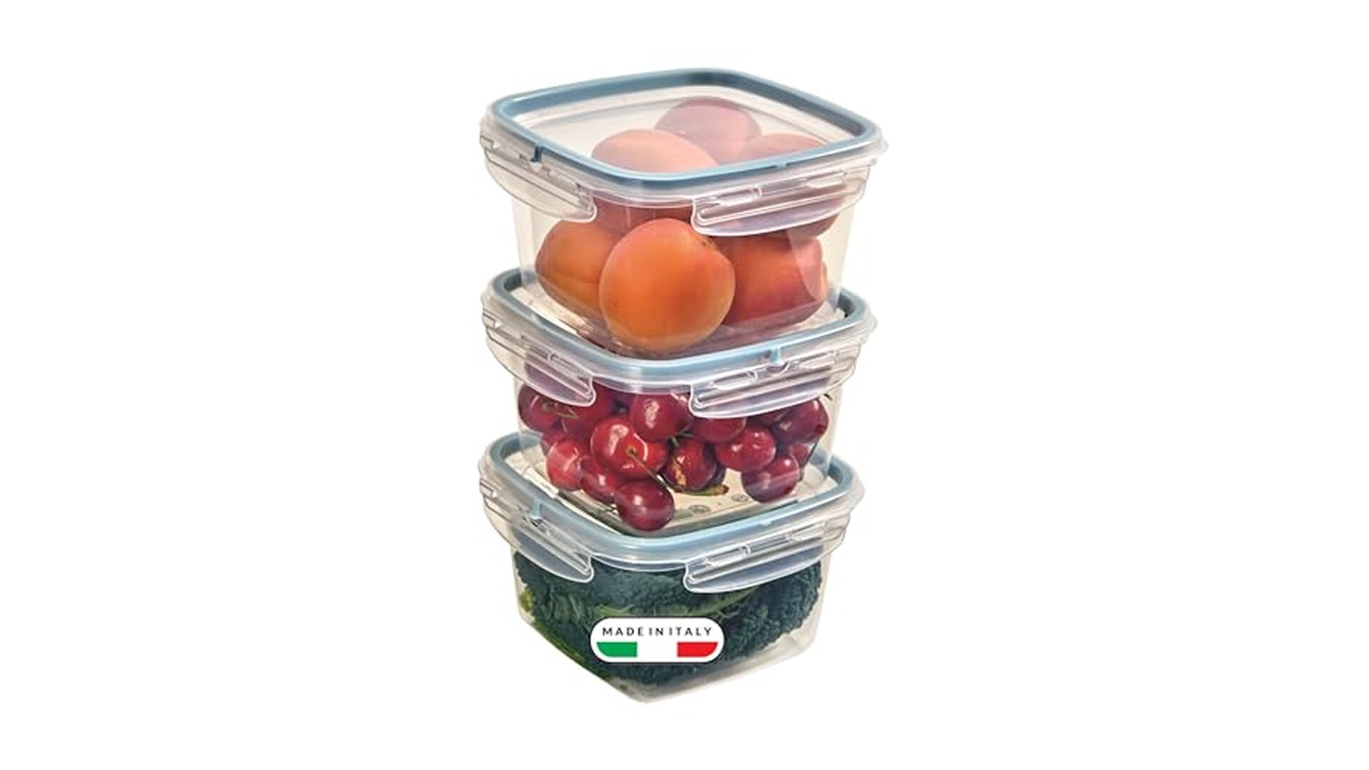 Snips Set 3 Contenitori Alimenti 1L Trasparenti