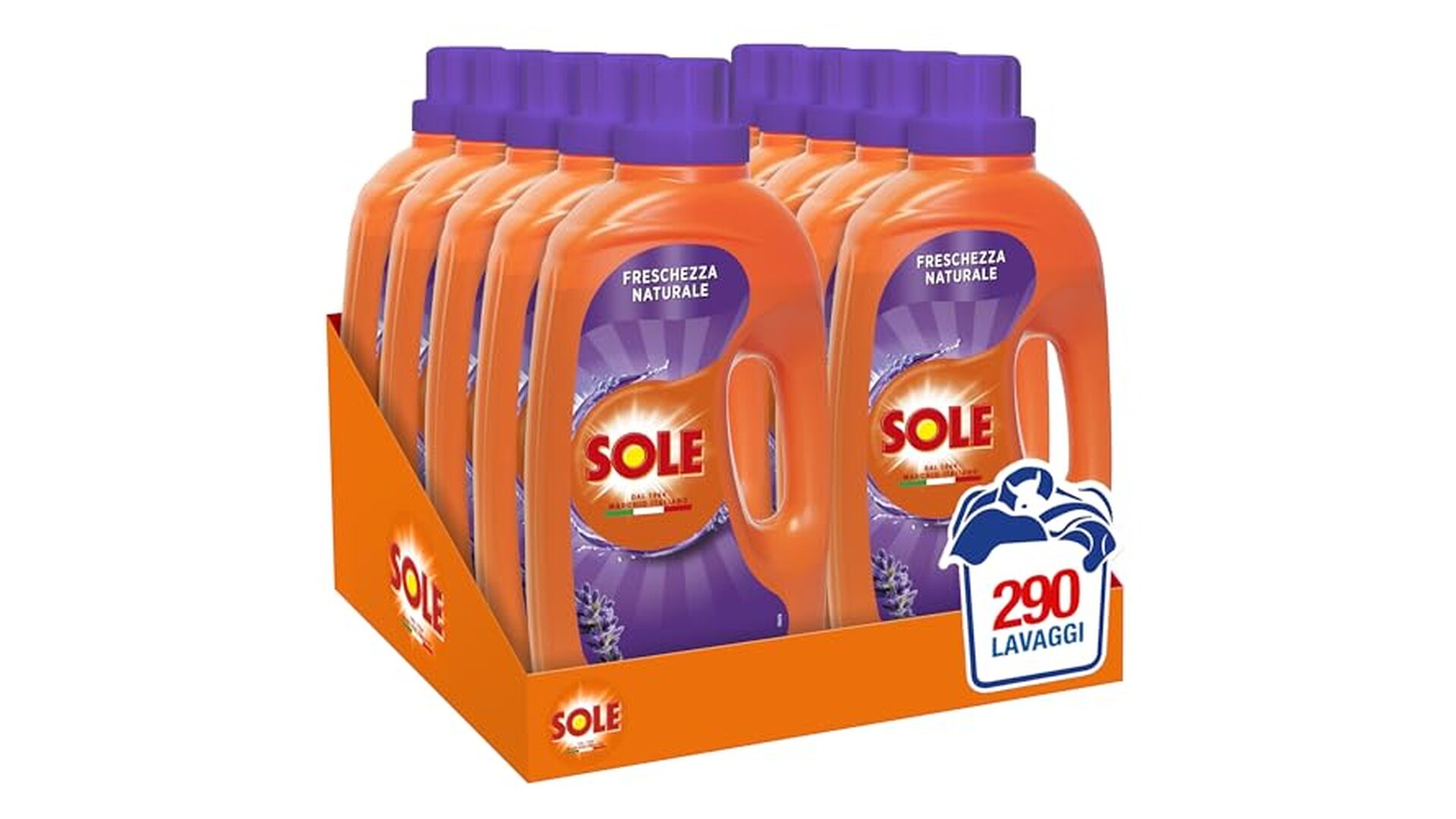 Sole Detersivo Lavatrice Liquido Freschezza Naturale