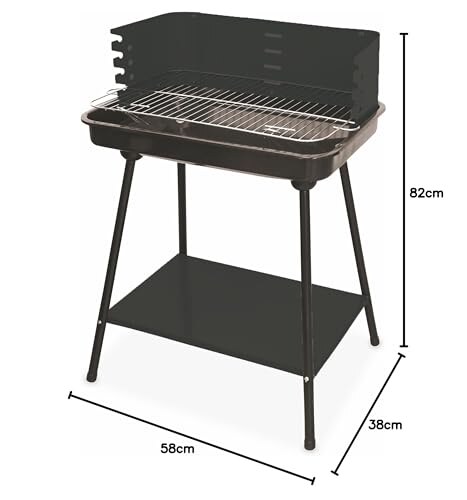 Soriani Barbecue a Carbone Rettangolare 58x38cm Sun-Day - immagine 6