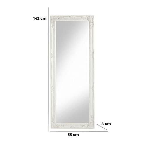 Specchio Shabby Bianco Baroni Home 55x142 cm - immagine 1