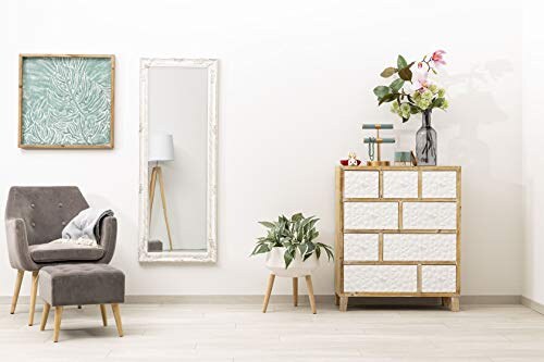 Specchio Shabby Bianco Baroni Home 55x142 cm - immagine 2