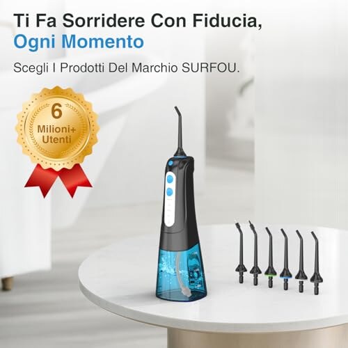 SURFOU Idropulsore Dentale Portatile Elettrico - immagine 1