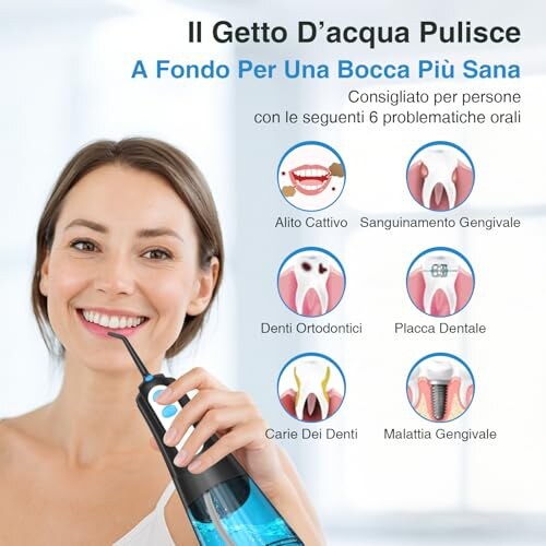 SURFOU Idropulsore Dentale Portatile Elettrico - immagine 2