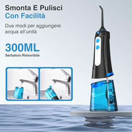 SURFOU Idropulsore Dentale Portatile Elettrico - immagine 3