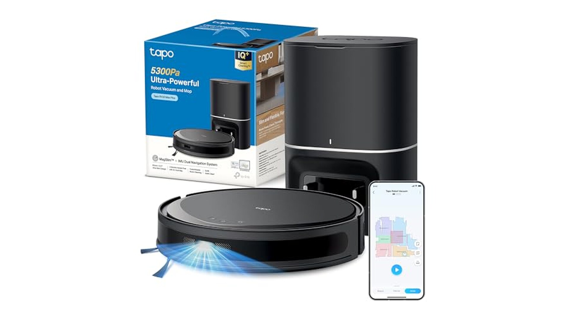 Tapo RV20 MAX Plus Robot Aspirapolvere Lavapavimenti