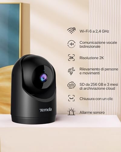 Tenda 2K Telecamera Sicurezza Interna Wi-Fi 6 - immagine 1
