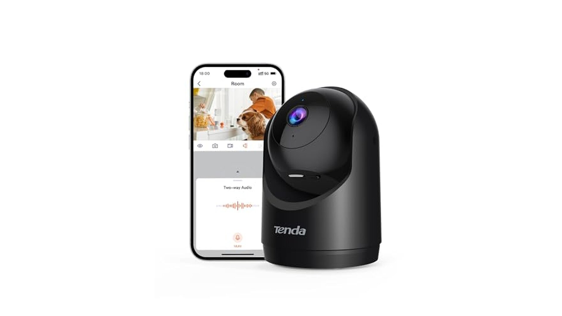 Tenda 2K Telecamera Sicurezza Interna Wi-Fi 6