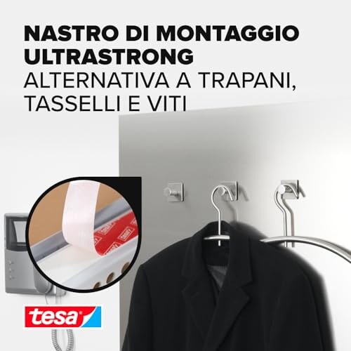 Tesa Powerbond Nastro Biadesivo Ultrastrong 5m x 19mm - immagine 1