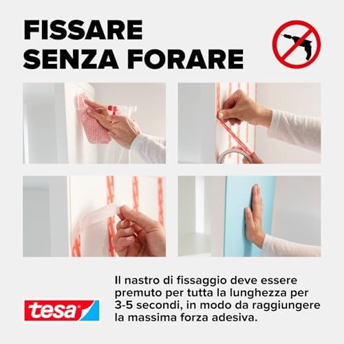 Tesa Powerbond Nastro Biadesivo Ultrastrong 5m x 19mm - immagine 3
