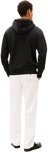 Tommy Hilfiger Felpa con Cappuccio Uomo Nero Taglia L - immagine 1