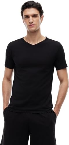 Tommy Hilfiger T-Shirt Uomo Confezione da 3 Nera M - immagine 2